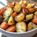 Garlic Herb Roasted Potatoes Carrots and Zucchini Recipe