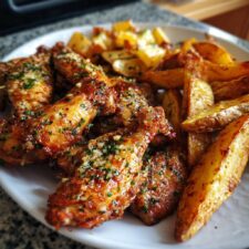 25-Min Garlic Parmesan Wings (Crispy Air Fryer Magic)