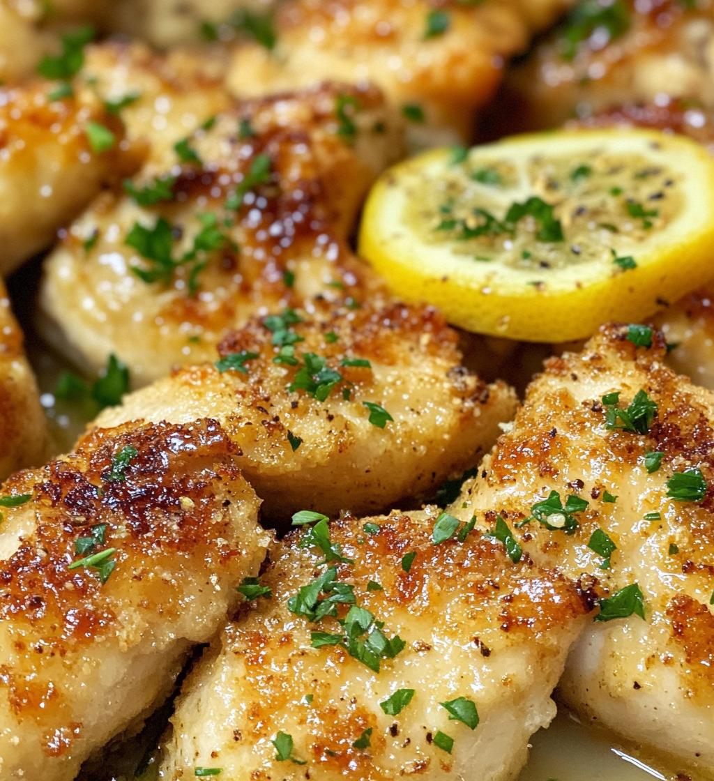 Garlic butter chicken bites with lemon parmesan - detail 1