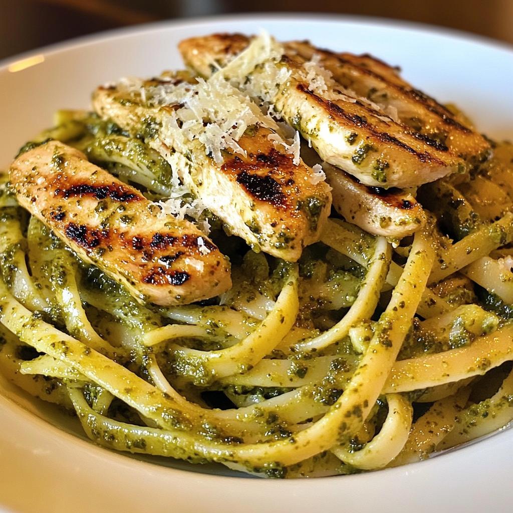 Grilled Chicken Pesto Pasta