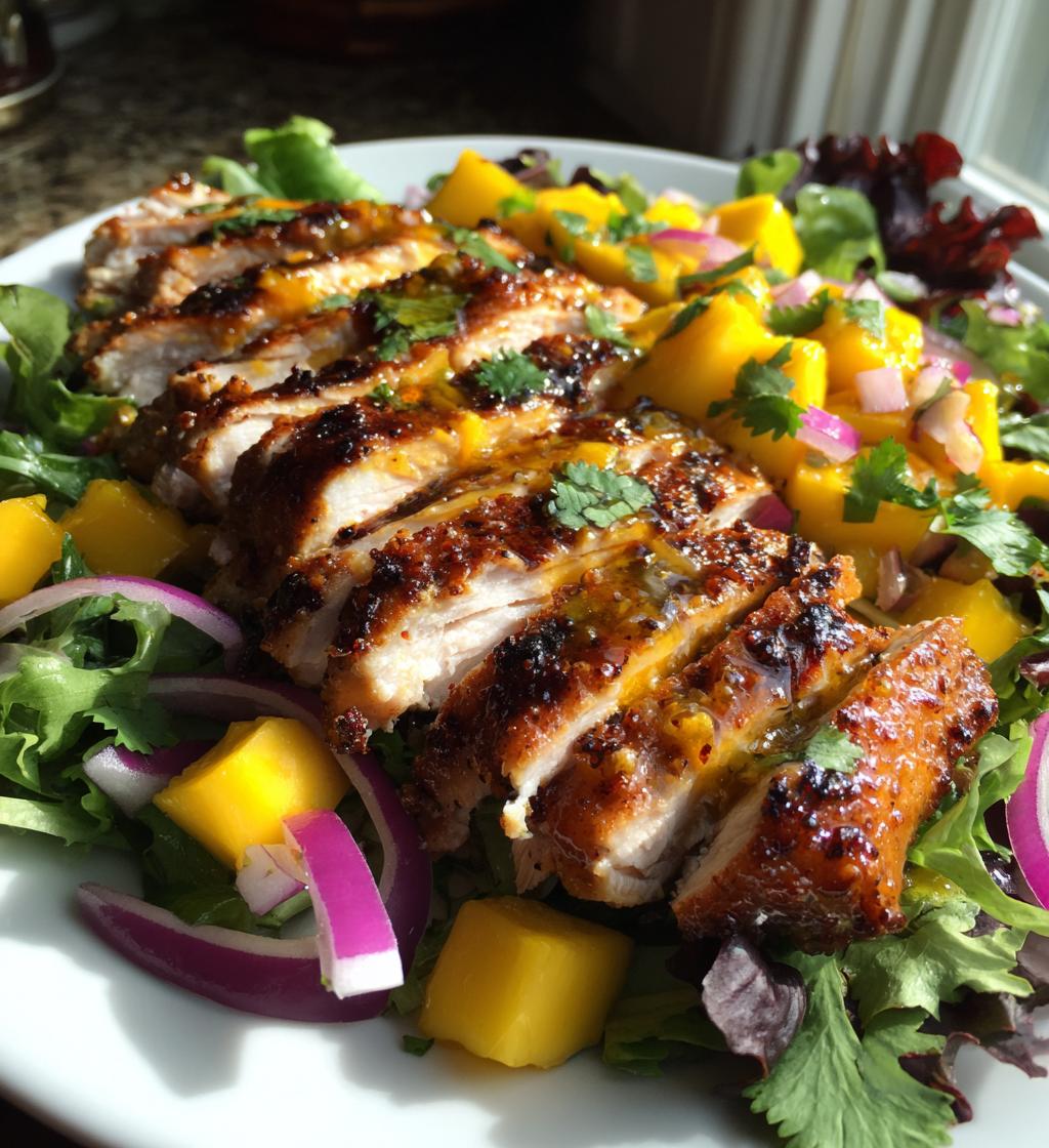 Grilled Chicken and Mango Salad - detail 1
