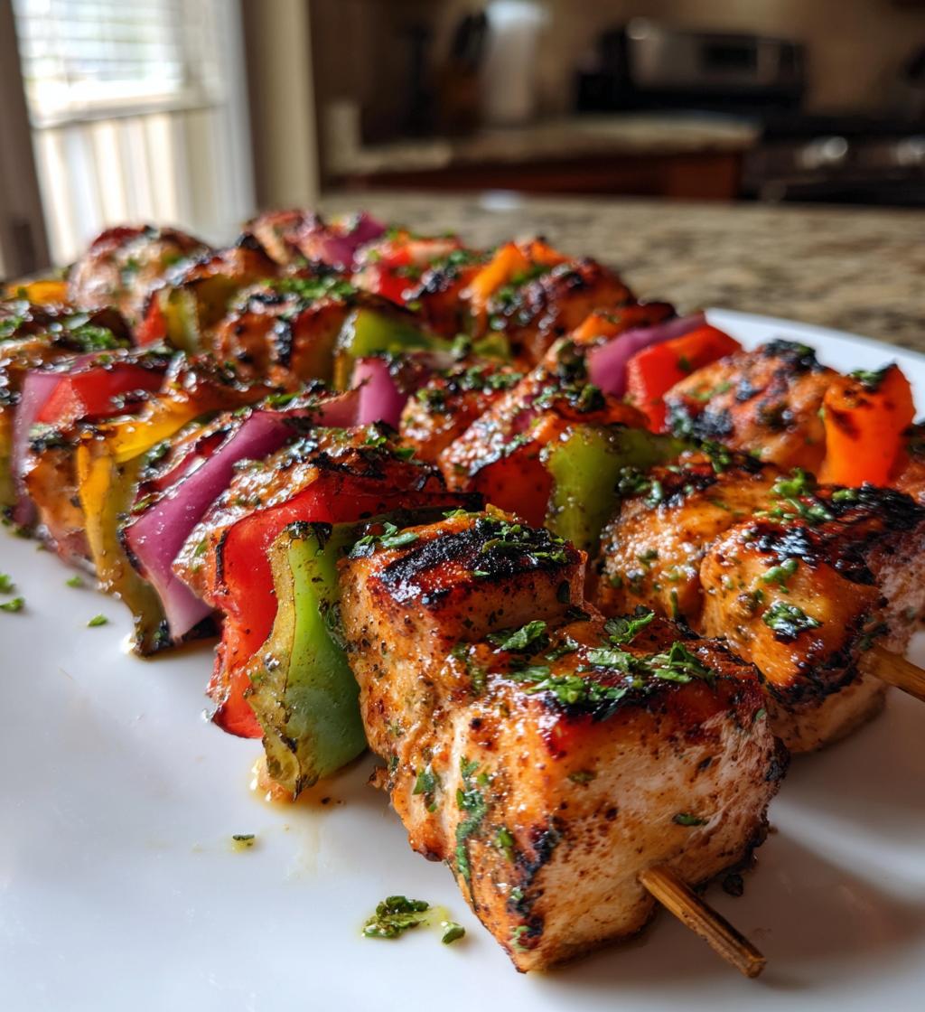 Grilled Mexican Chicken Skewers for a Slimming Feast