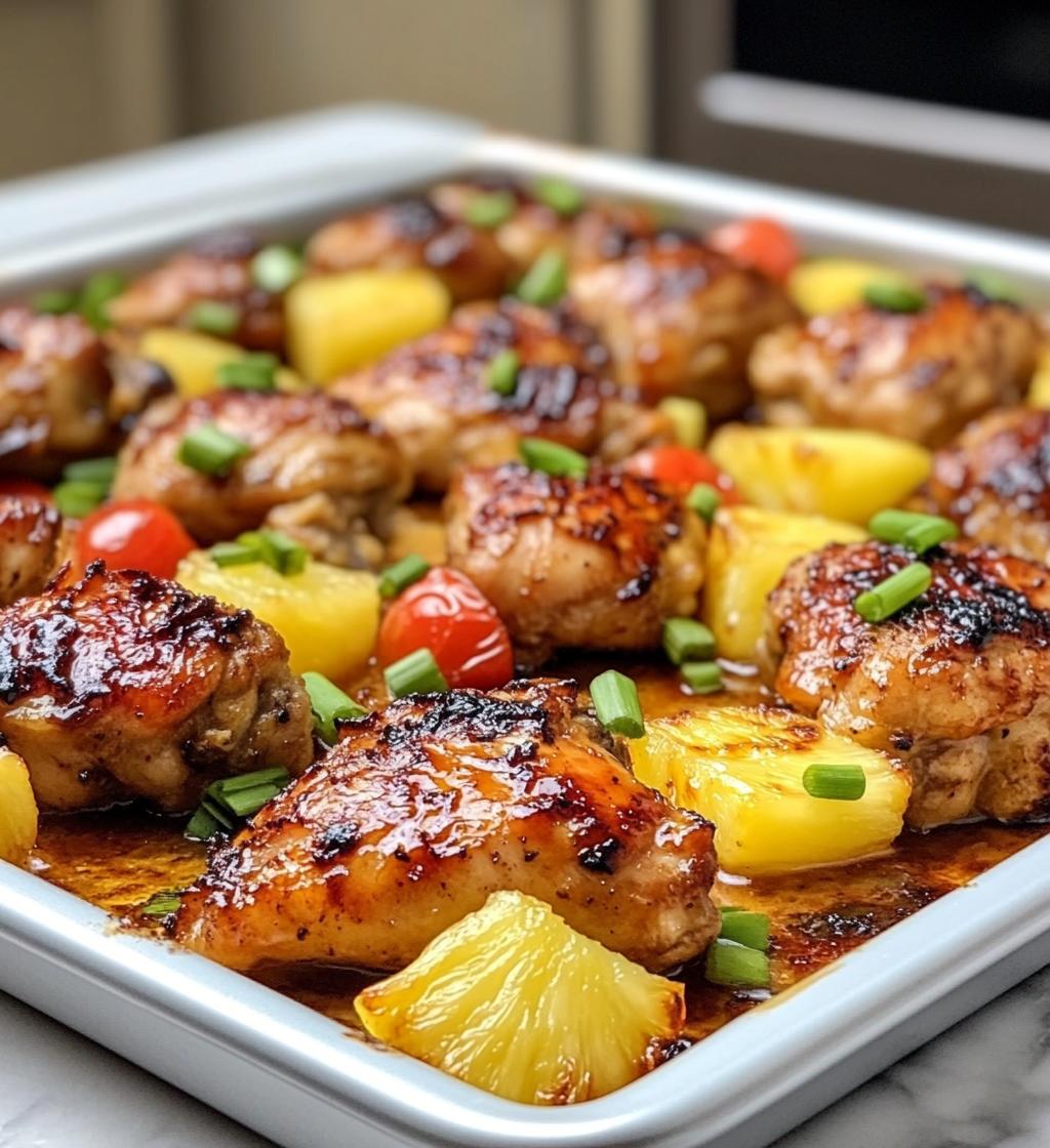 Hawaiian Chicken Sheet Pan - detail 1