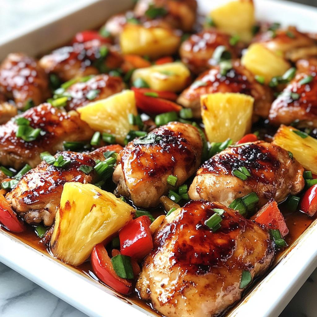 Hawaiian Chicken Sheet Pan