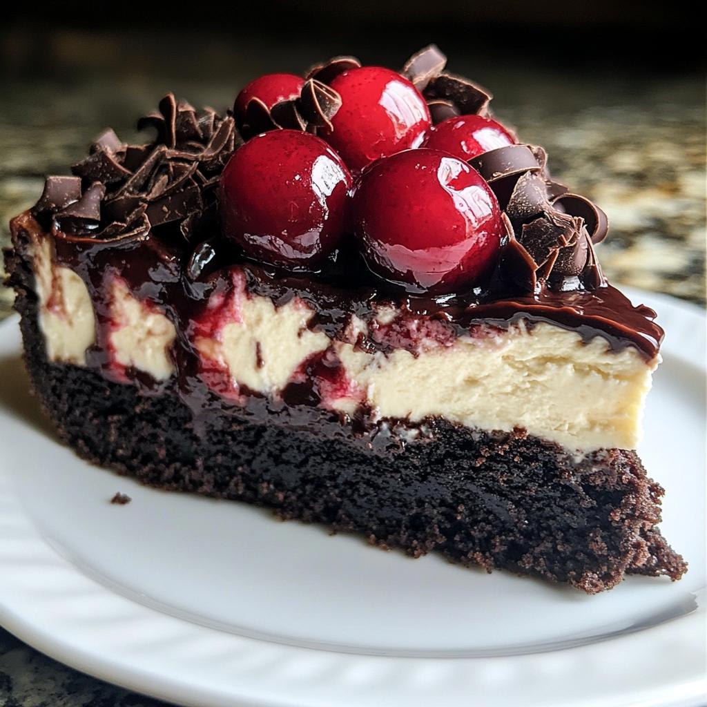 Heavenly Black Forest Cheesecake Delight