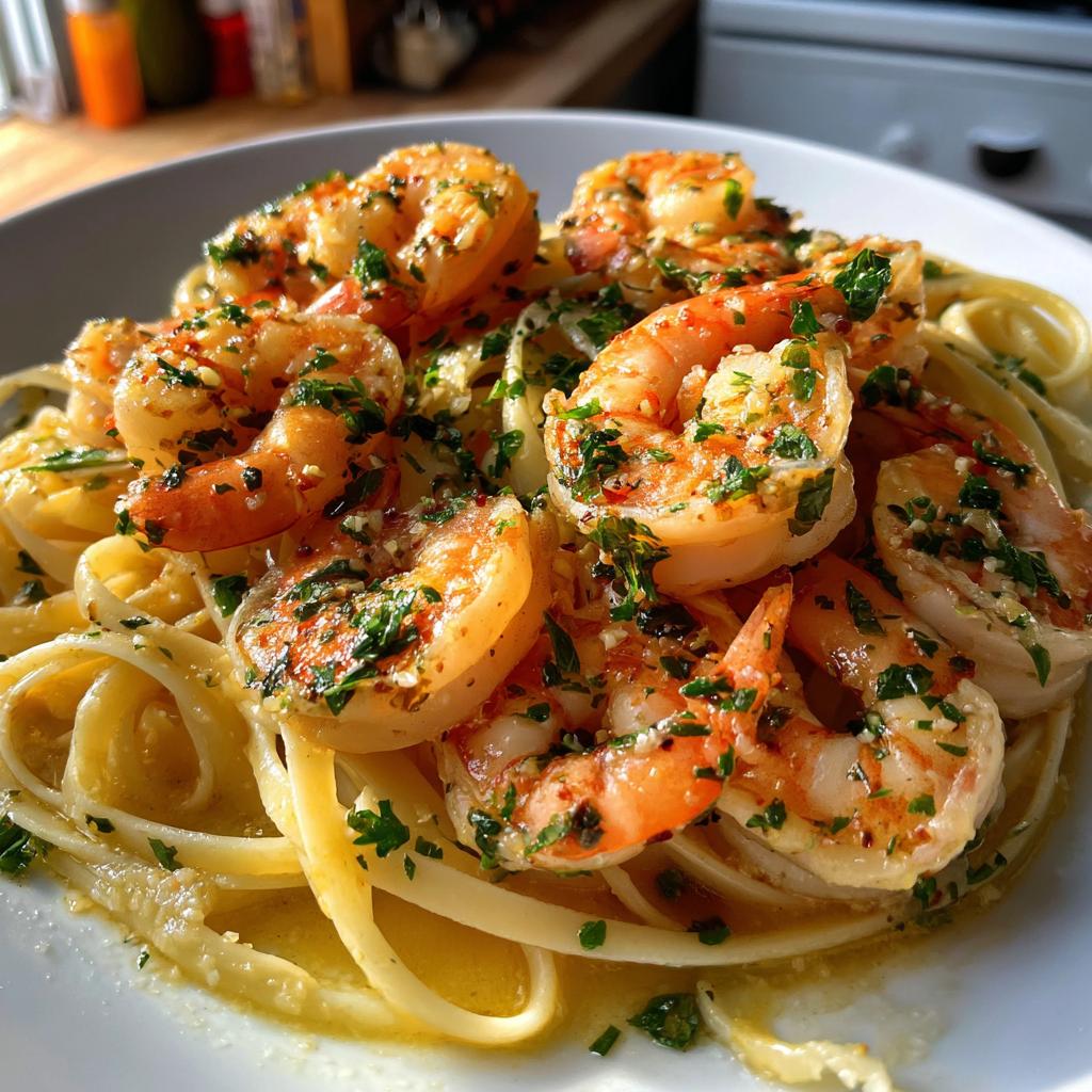 High-Protein Shrimp Scampi Over Pasta: 25 Minutes to Pure Deliciousness