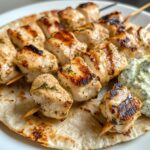 Läckra Grekiska Kyckling Souvlaki med Hemgjord Tzatziki!