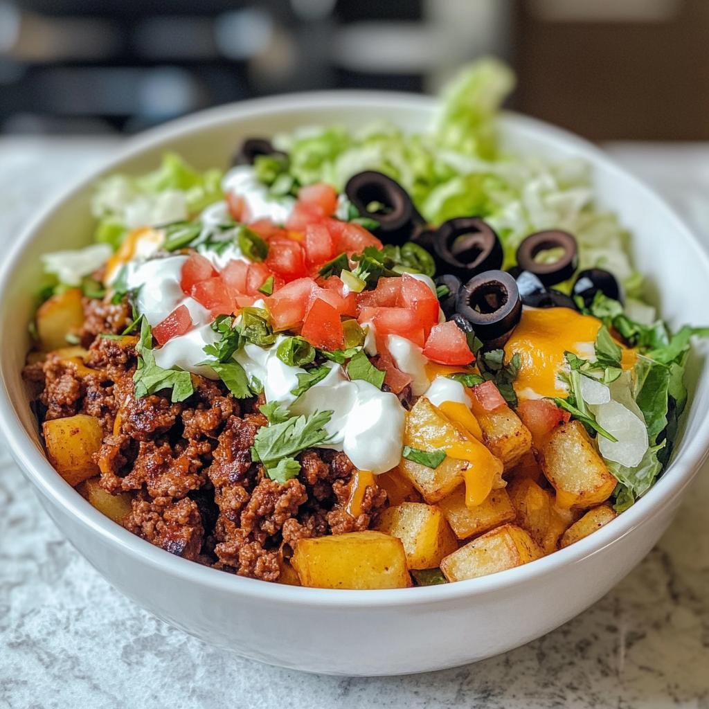 Loaded Potato Taco Bowl - detail 1