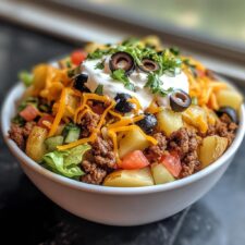 40-Minute Loaded Potato Taco Bowl That'll Blow Your Mind