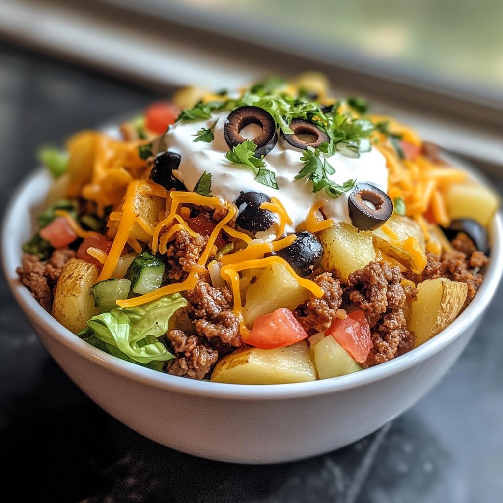 Loaded Potato Taco Bowl