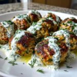 Mediterranean Greek Turkey Meatballs with Tzatziki Sauce 🇬🇷🍽️ | Fresh & Flavorful