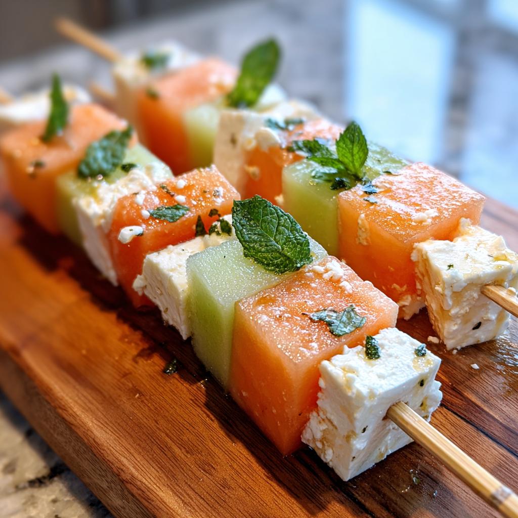 Melon Feta Skewers Are So Easy To Make - detail 1