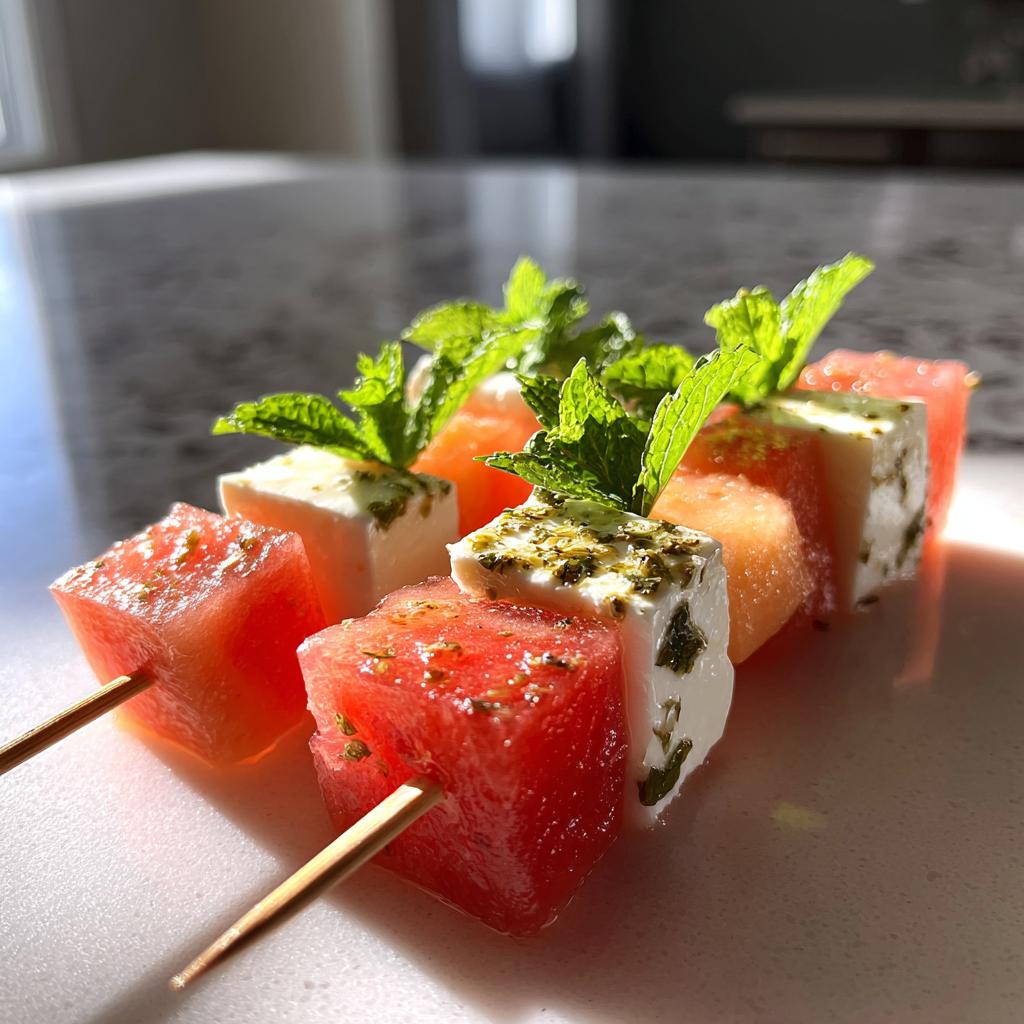 Melon Feta Skewers Are So Easy To Make
