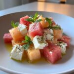 Melon and Feta Tetris Salad