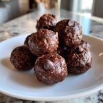 No-Bake Cottage Cheese Brownie Batter Protein Bites