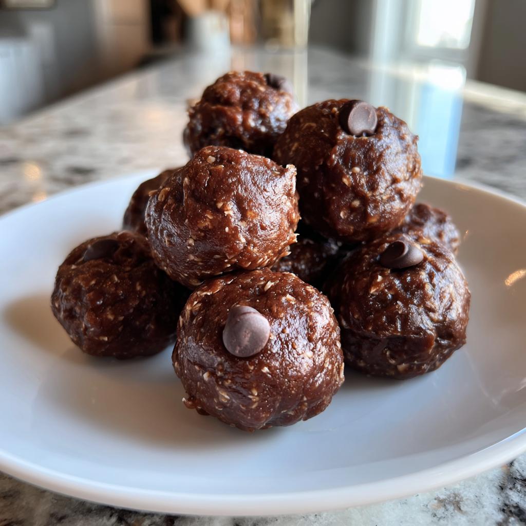 No-Bake Cottage Cheese Brownie Batter Protein Bites
