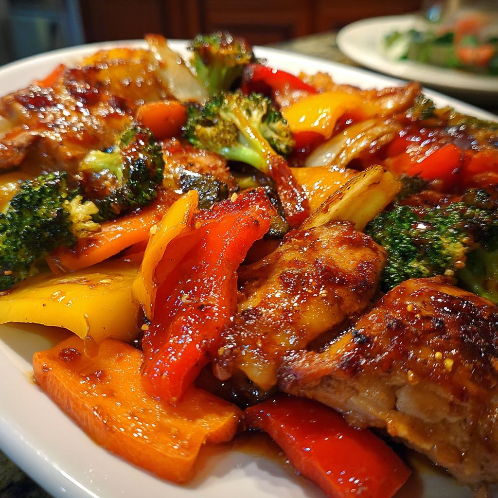 One-Pan Honey Garlic Chicken and Veggies - detail 1