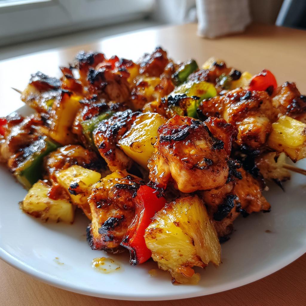 Pineapple Chicken Kabobs Recipe: Easy Grilled Summer Dinner - detail 1