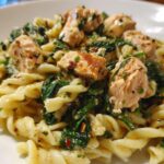 Quick Salmon & Spinach Pasta