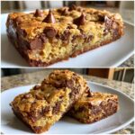 Reece’s Pieces Chocolate Chip Cookie Bars