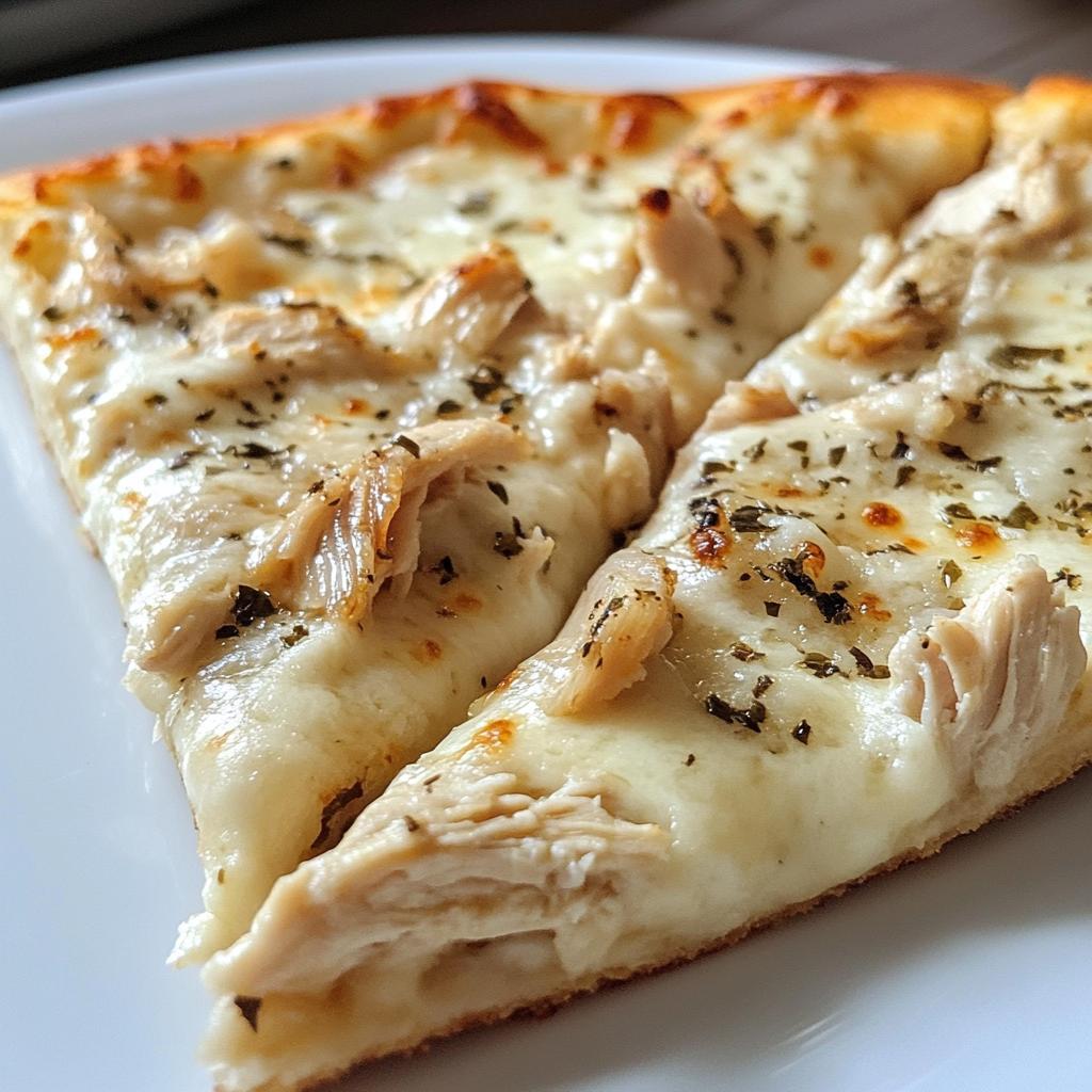 Roasted Garlic White Chicken Pizza
