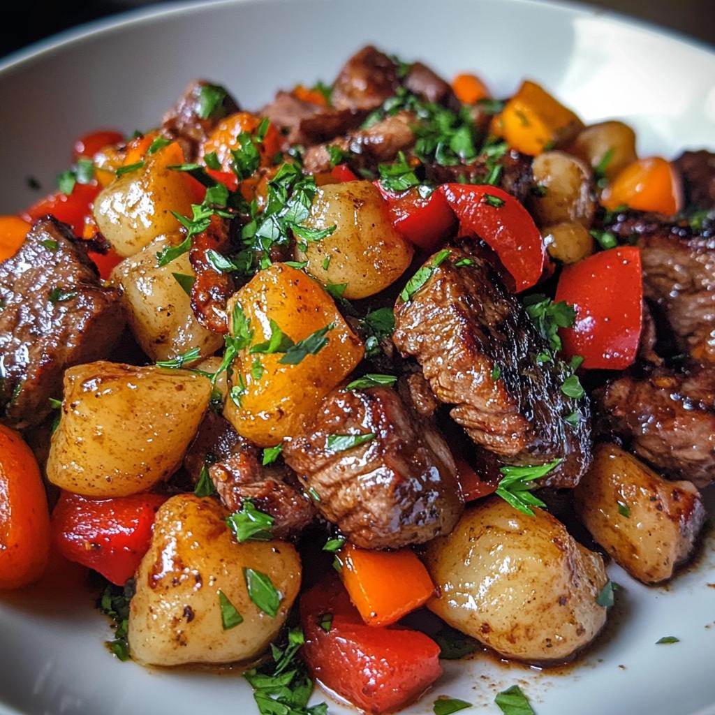 Roasted Steak and Gnocchi Stir Fry
