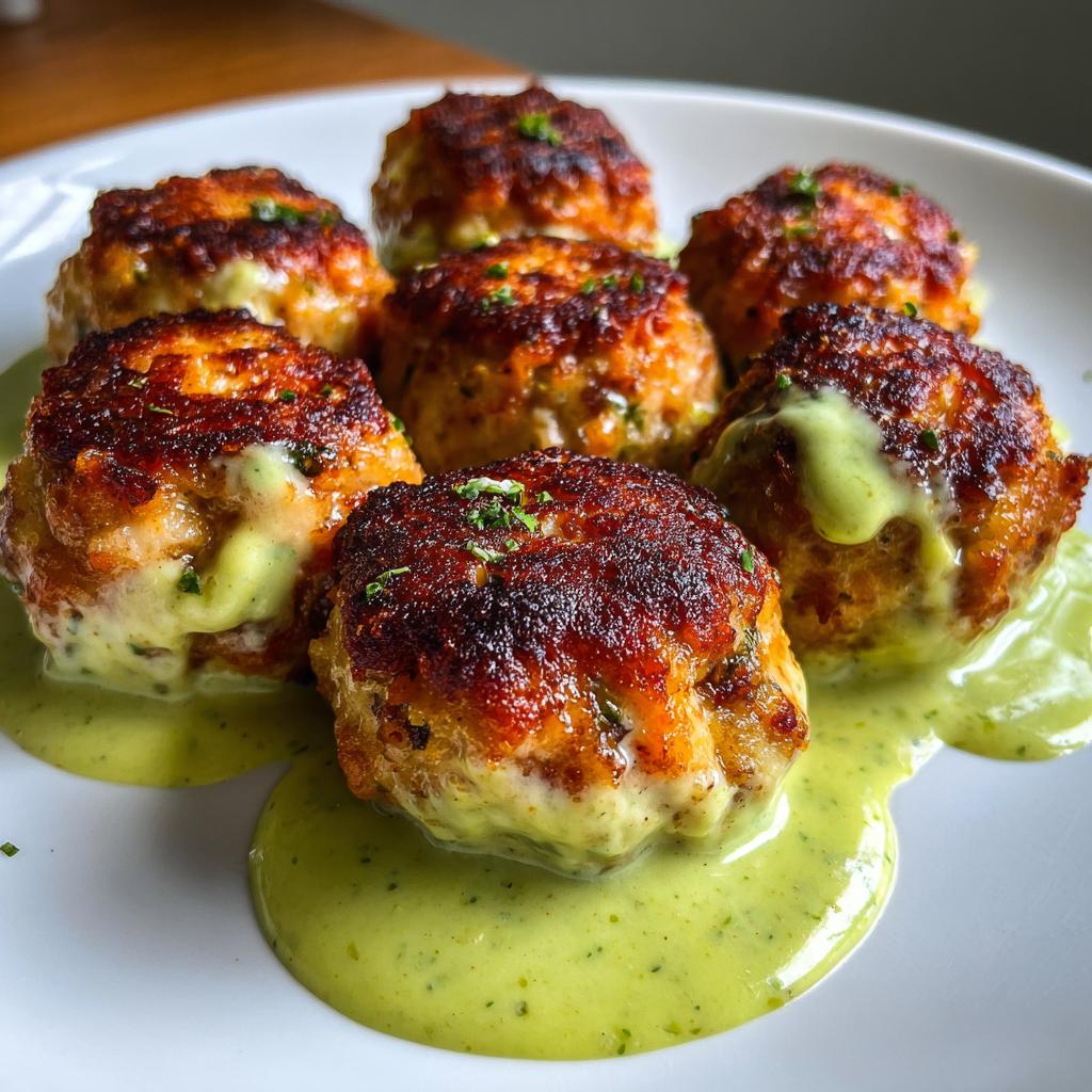 Salmon Balls with Creamy Avocado Sauce: A Healthy Dinner Recipe for Everyone