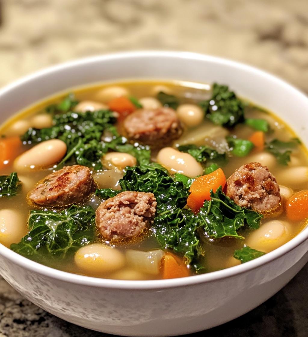 Sausage, White Bean, and Kale Soup