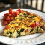 Savor the Flavor: Easy Frittata with Potatoes, Red Peppers, and Spinach Recipe