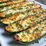 Savory Zucchini Steaks with Garlic and Cheese Delight
