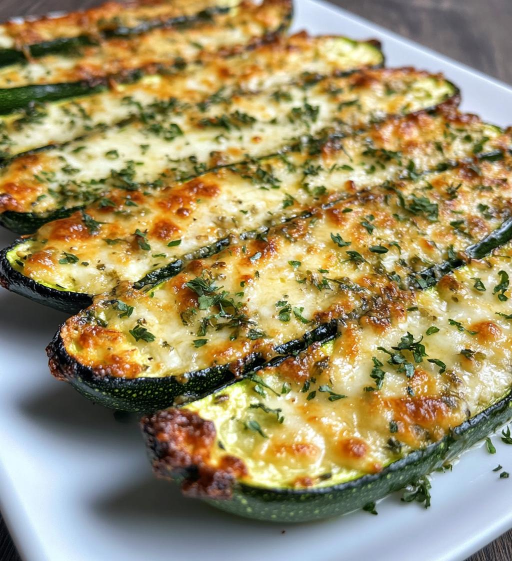 Savory Zucchini Steaks with Garlic and Cheese Delight