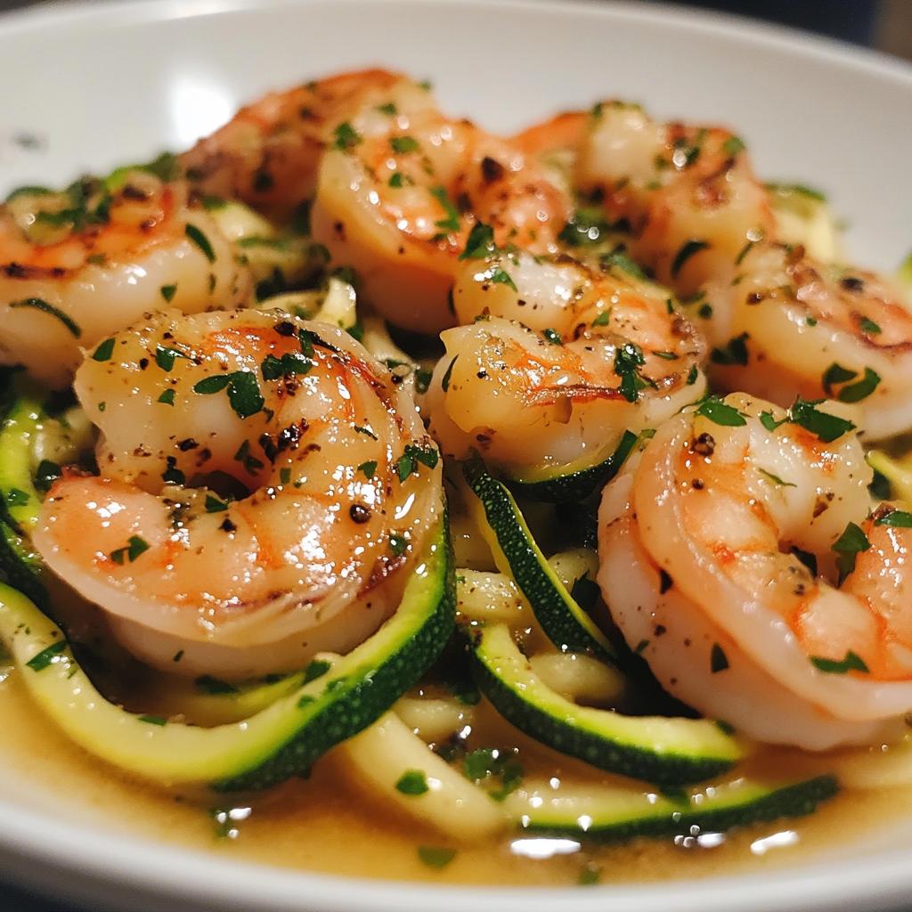 Skinny Shrimp Scampi with Zucchini Noodles