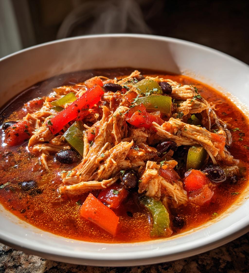 Slow Cooker Chicken Fajita Chili - detail 1