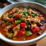 Slow Cooker Chicken Fajita Chili