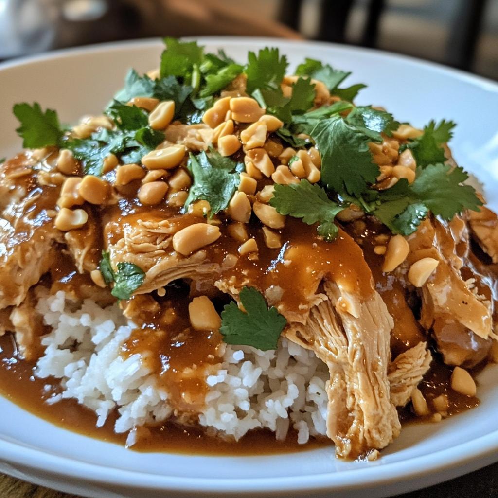 Slow Cooker Peanut Chicken + 8 Perfect Pairings for Dinner