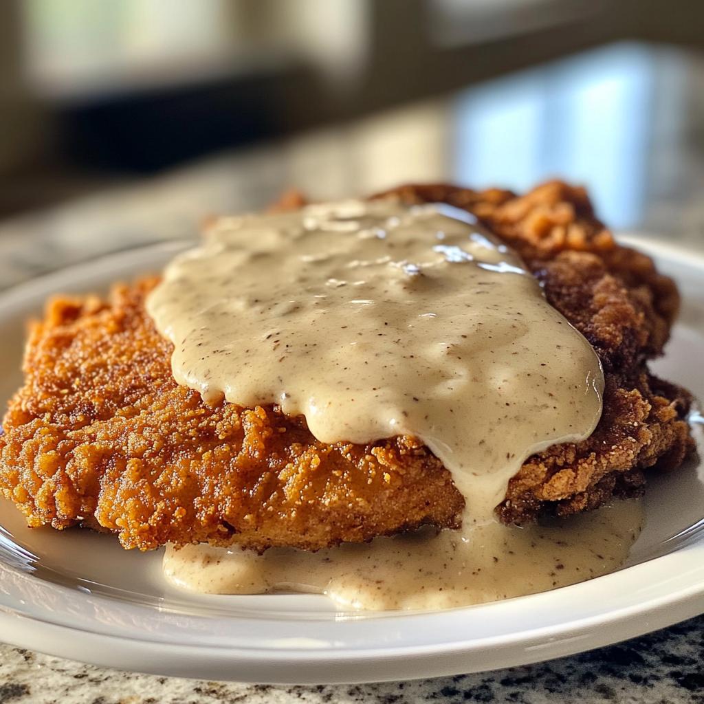 Southern Chicken Fried Steak with Creamy Gravy - detail 1