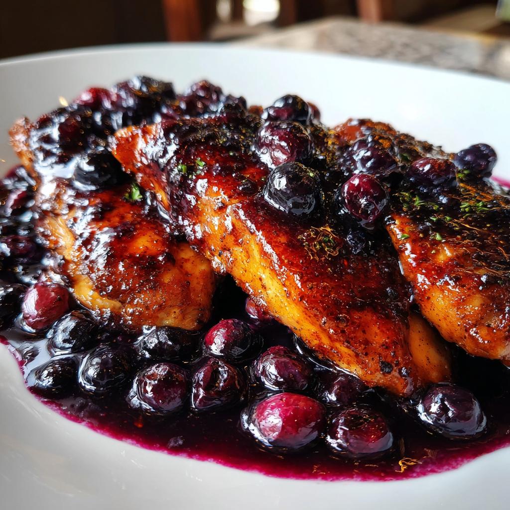 Spiced Chicken with Blueberries - detail 1