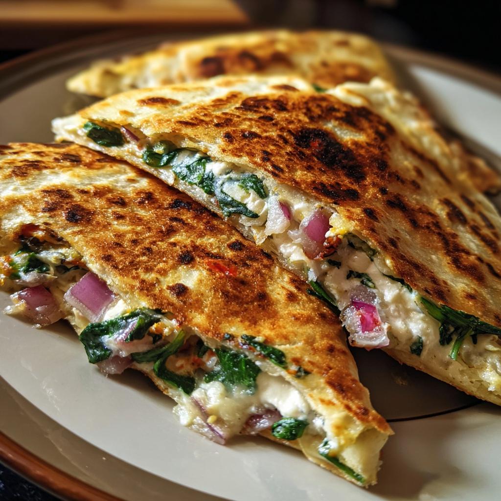 Spinach and Feta Quesadillas (20 minutes)