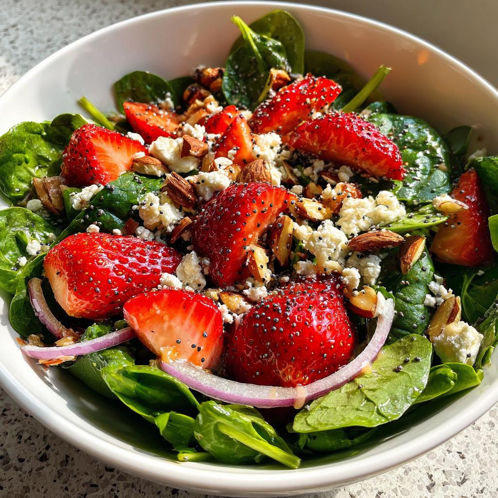 Strawberry Spinach Salad with Poppy Seed Dressing