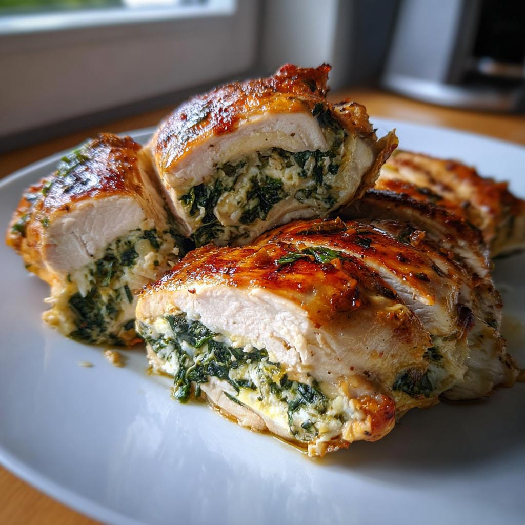 Stuffed Spinach and Feta Chicken