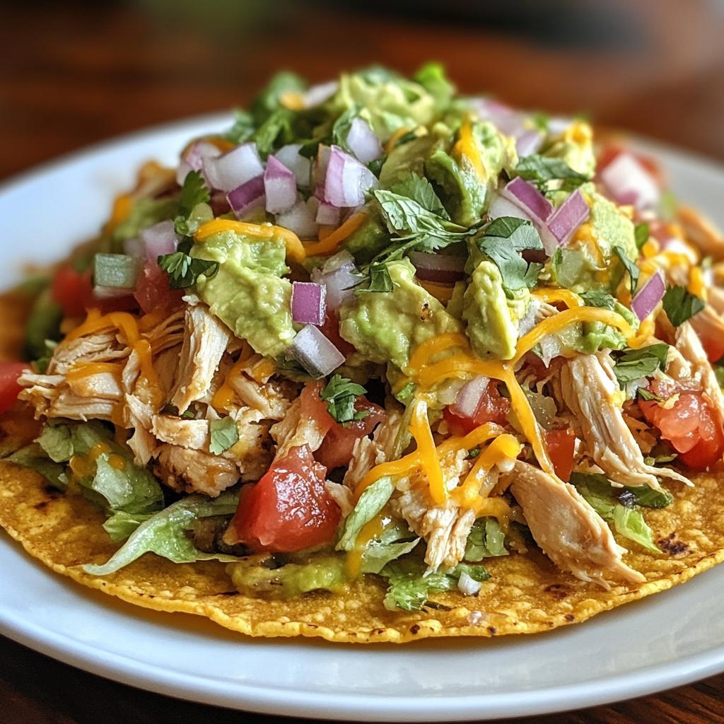 Tasty Rotisserie Chicken Tostadas - detail 1