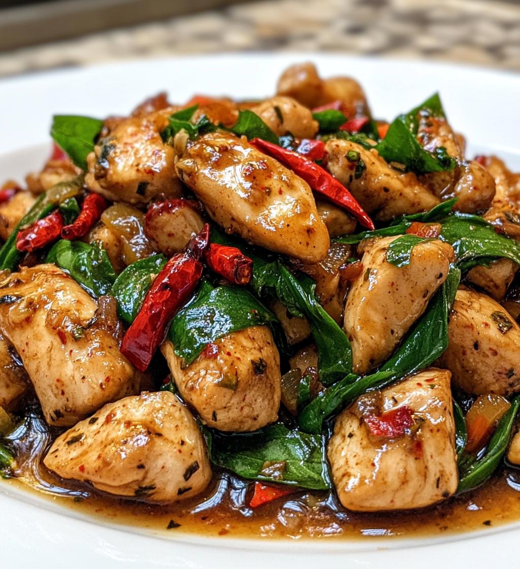 Thai Basil Chicken - detail 1