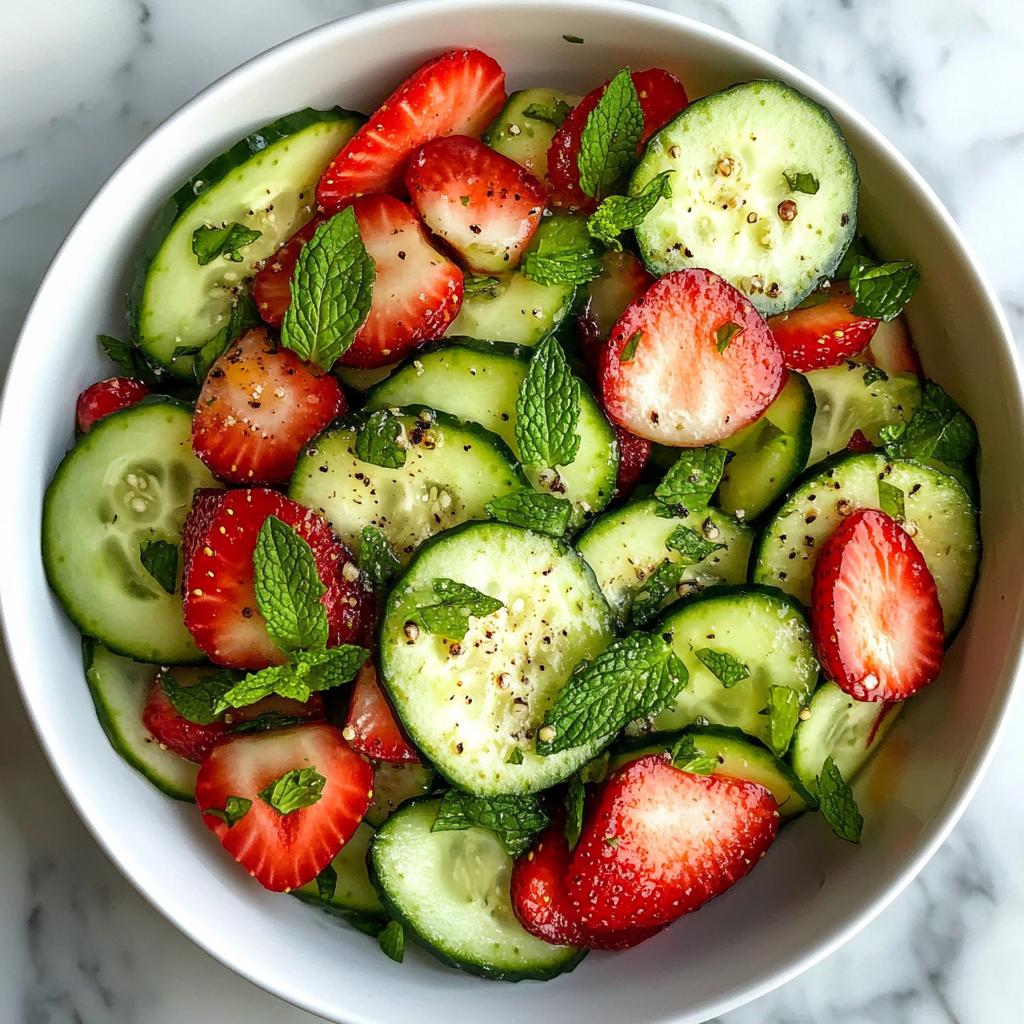 This Cucumber Strawberry Salad