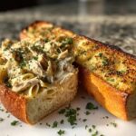 Viral Chicken Alfredo Garlic Bread