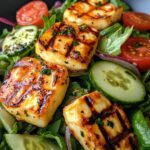 Zesty Grilled Halloumi Salad with Lemon Vinaigrette – BBQ Favorite!