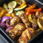 air fryer cajun chicken and vegetables recipe