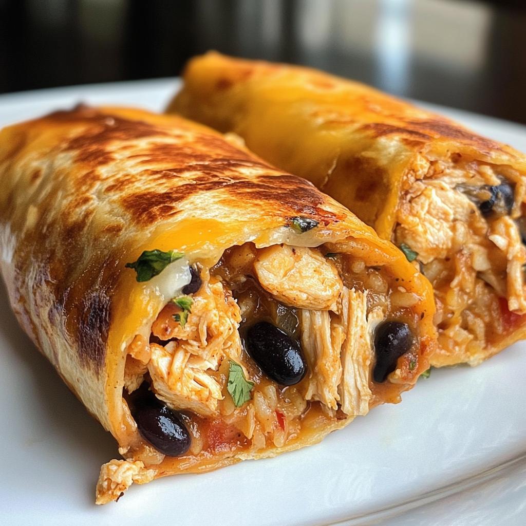 baked chicken burritos recipe