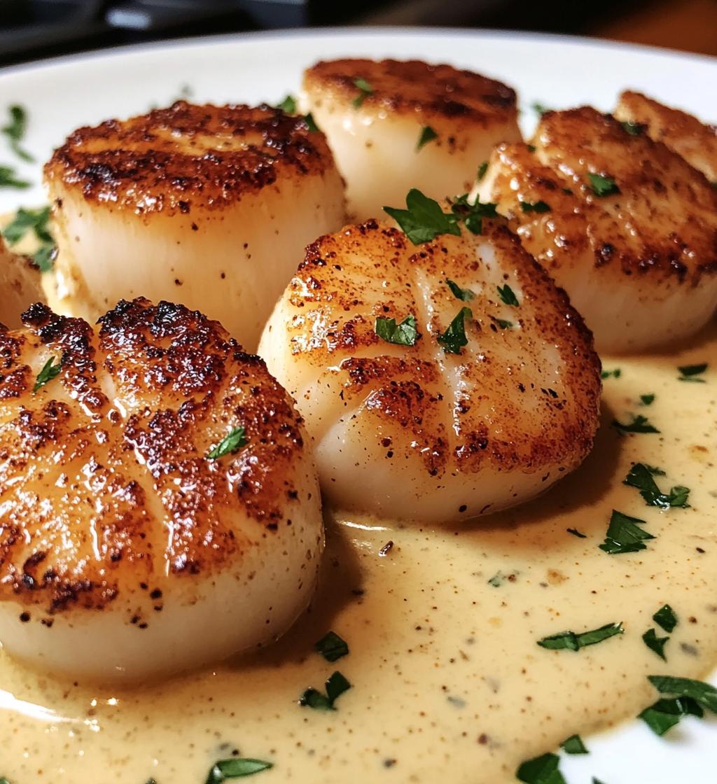 cajun seared scallops creamy mustard sauce