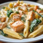creamy salmon spinach pasta recipe