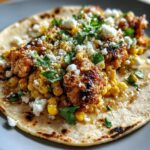 golden buttermilk chicken tacos charred corn elote